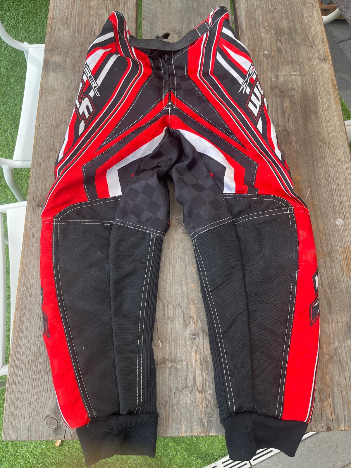 Wulfsport Kinder Crossbroek - Rood/Zwart - Maat 34 (EU), Ophalen of Verzenden, Gebruikt, Jongen of Meisje