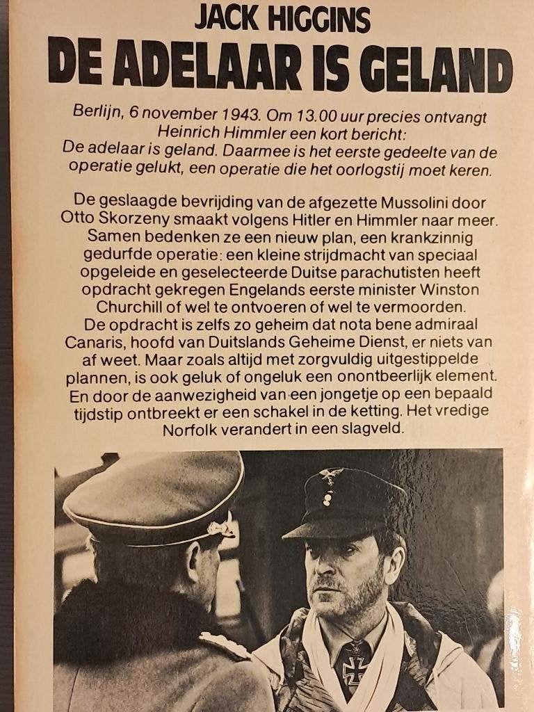 De adelaar is geland | Heinrich Himmler 1943 | Jack Higgins, Ophalen of Verzenden, Jack Higgins, Overige onderwerpen, Tweede Wereldoorlog