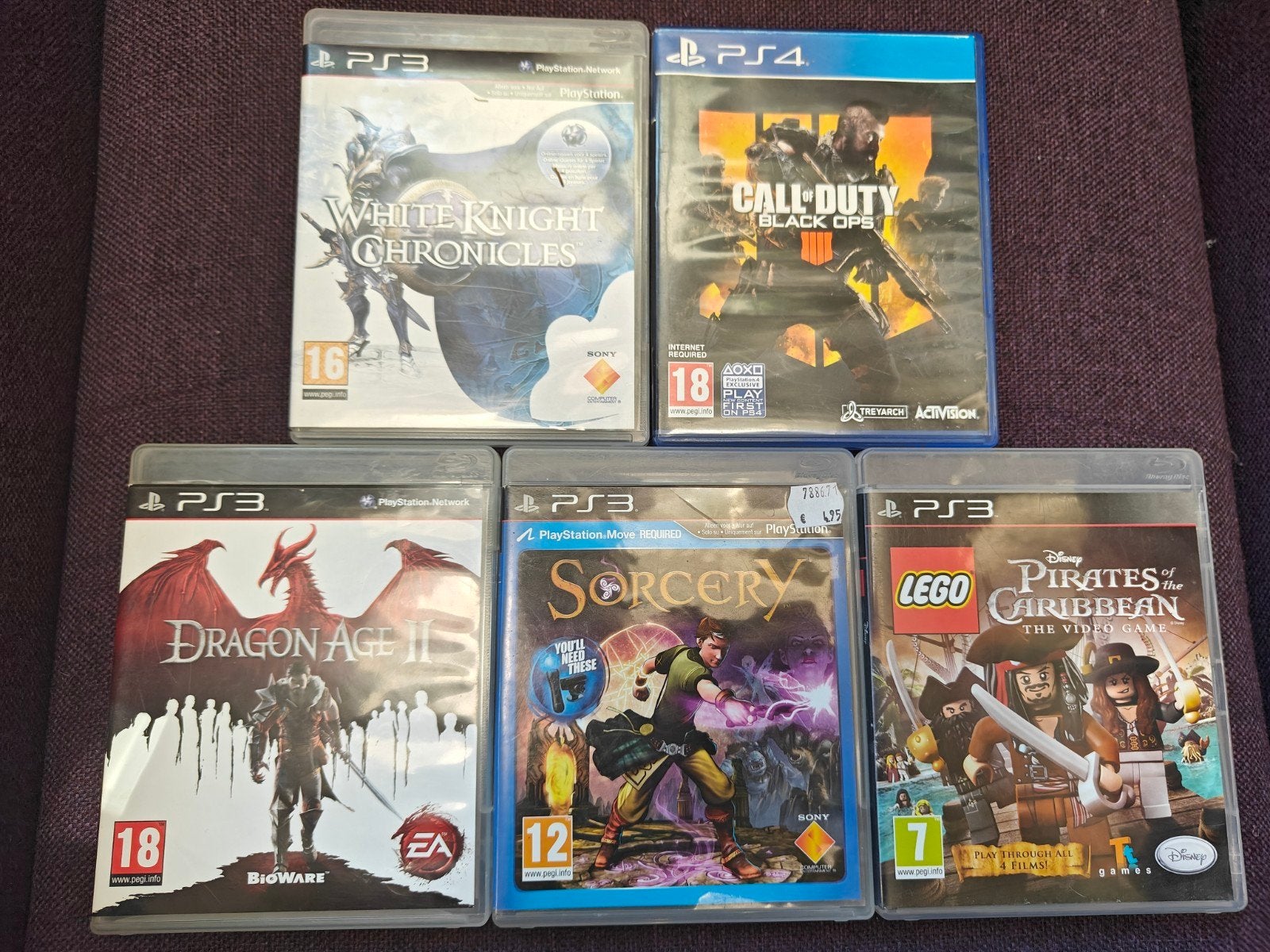 PS3 & PS4 Games: LEGO Pirates, Dragon Age, Call of Duty, Gebruikt, Vanaf 18 jaar, Overige genres, Eén computer