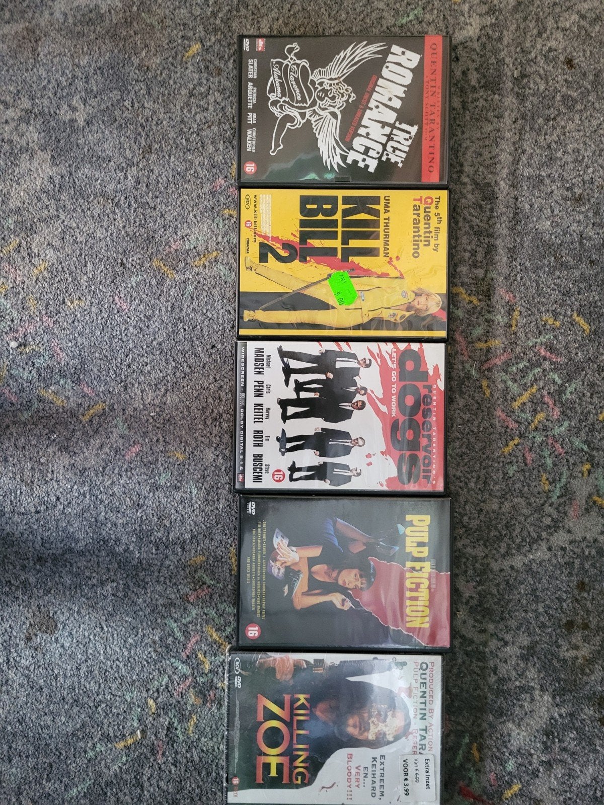 Quentin Tarantino DVD Collectie: 5 Films, Vanaf 16 jaar, Ophalen of Verzenden, Inclusief doosje, Gebruikt