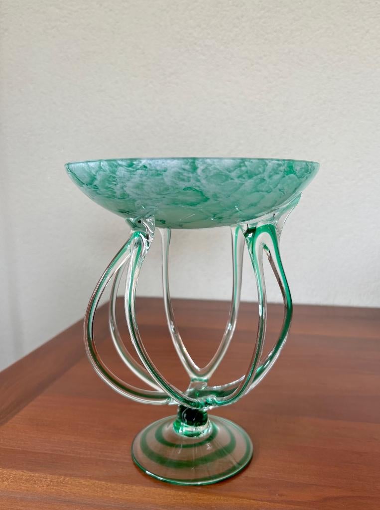 Vintage Makora Schaal Jellyfish Krosno Josefina 22 cm, Ophalen