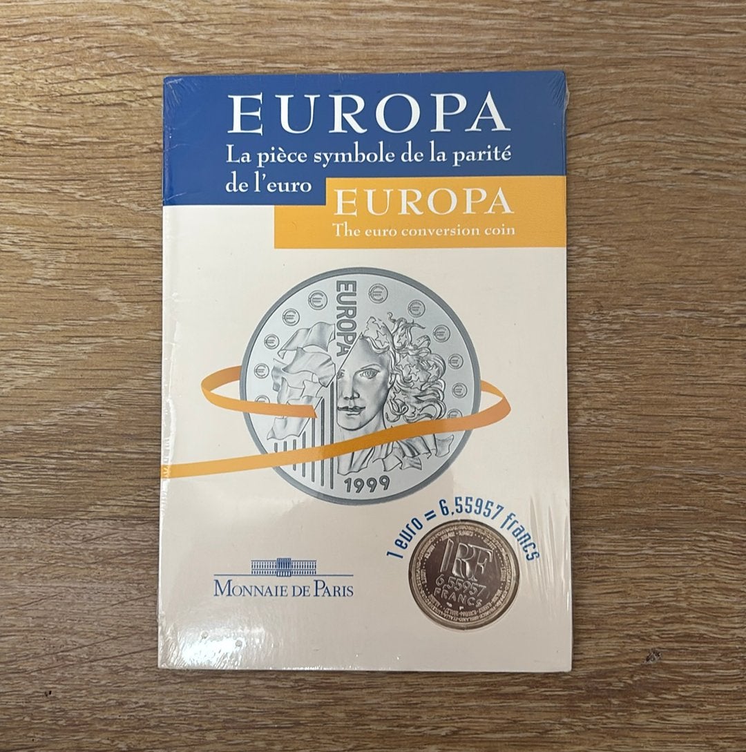 Frankrijk BU zilver 900/1000 omrekenmunt Euro, Ophalen of Verzenden, Frankrijk, Overige waardes, Zilver