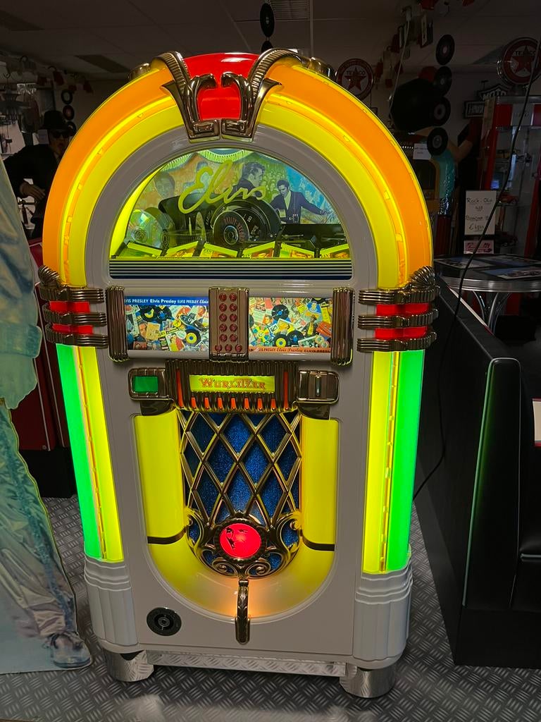 Jukebox Wurlitzer 1015 Elvis cd uitvoering, in nieuw staat!, Verzamelen, Automaten | Jukeboxen, Zo goed als nieuw, Wurlitzer, 1970 tot heden