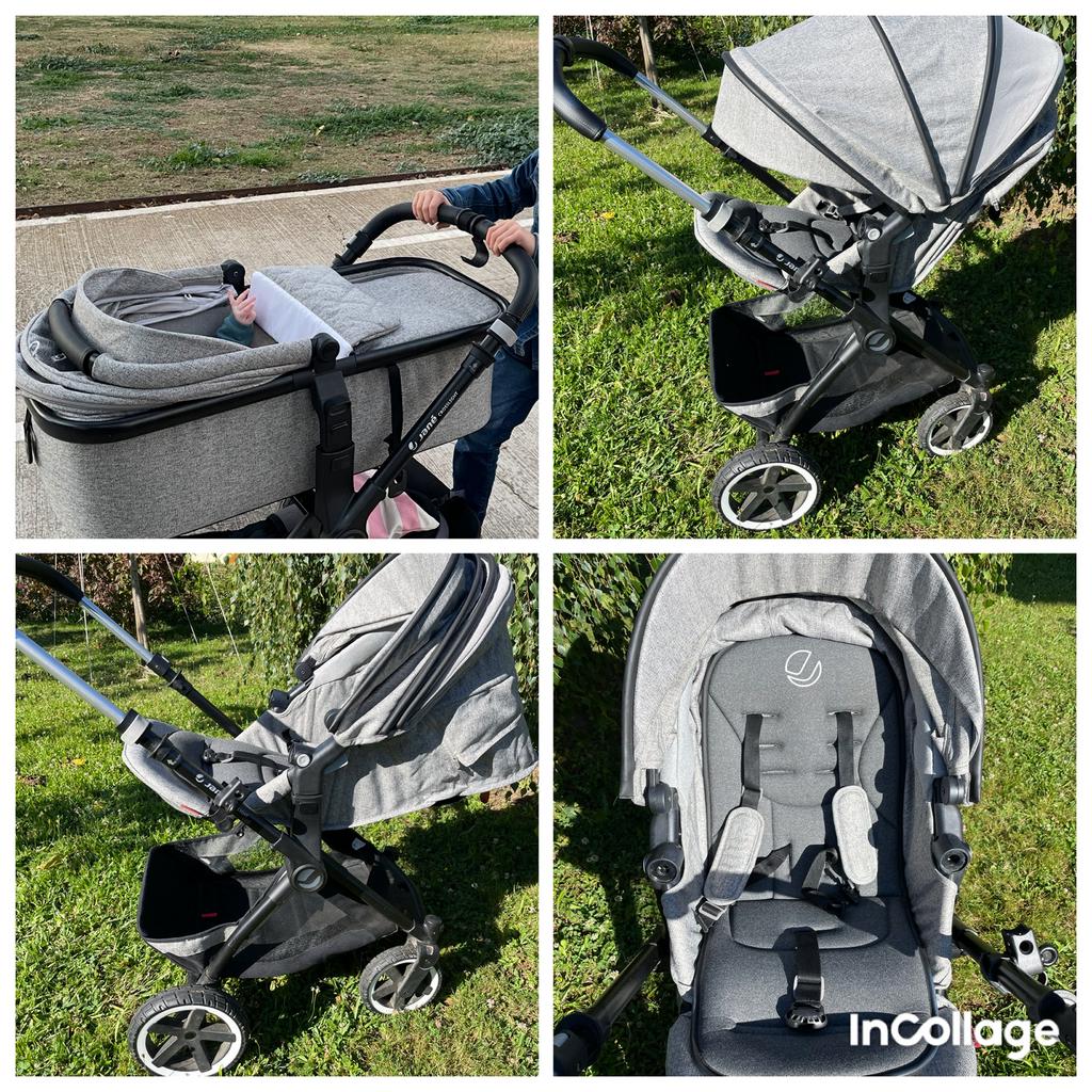 Kinderwagen Buggy Crosslight 2-delig + Sweet reiswieg – Jané, Ophalen, Zo goed als nieuw, Overige merken