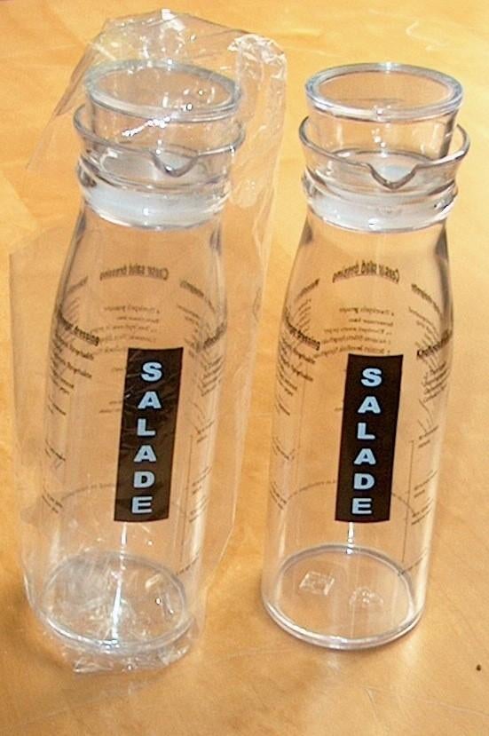 Nieuw : 2 kunststof schenkflessen voor salade dressing, Ophalen, Nieuw