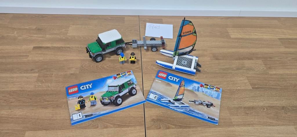 LEGO City 60149 Zeilboot met 4x4 - Compleet!, Ophalen of Verzenden, Zo goed als nieuw, Complete set, Lego