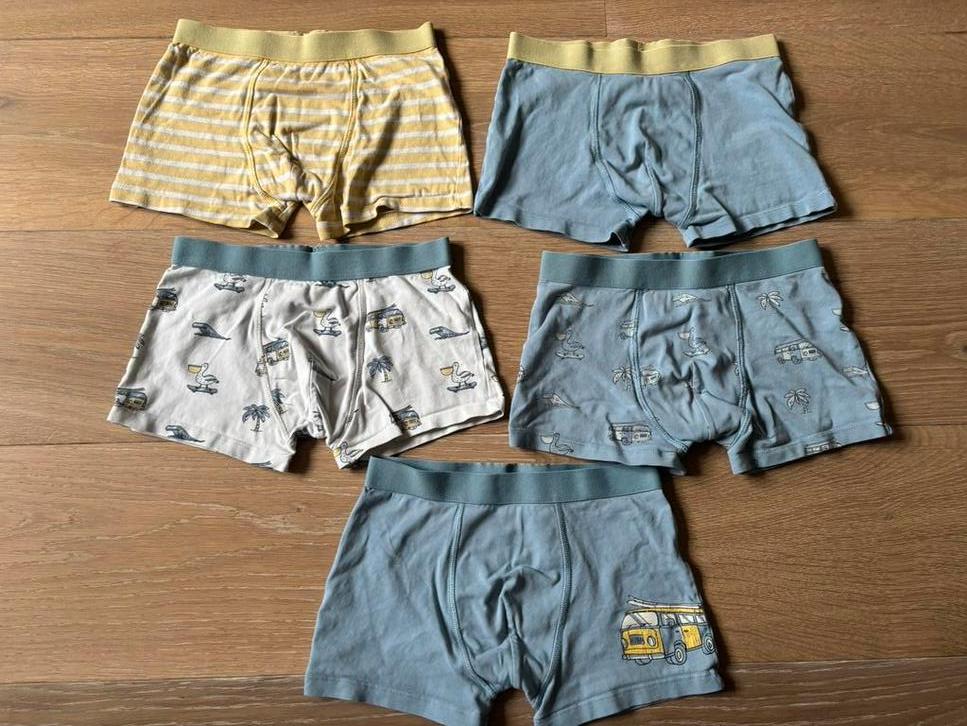 5 nette katoenen boxershorts jongen maat 128, Ophalen of Verzenden, Zo goed als nieuw, Jongen, Broek