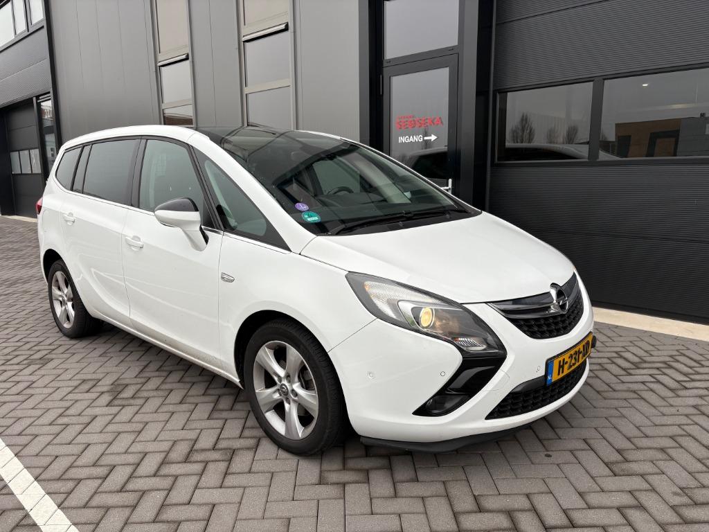 Opel Zafira 1.6 CNG Turbo 150pk 2016 Wit, Voorwielaandrijving, 4 cilinders, CNG (Aardgas), Wit