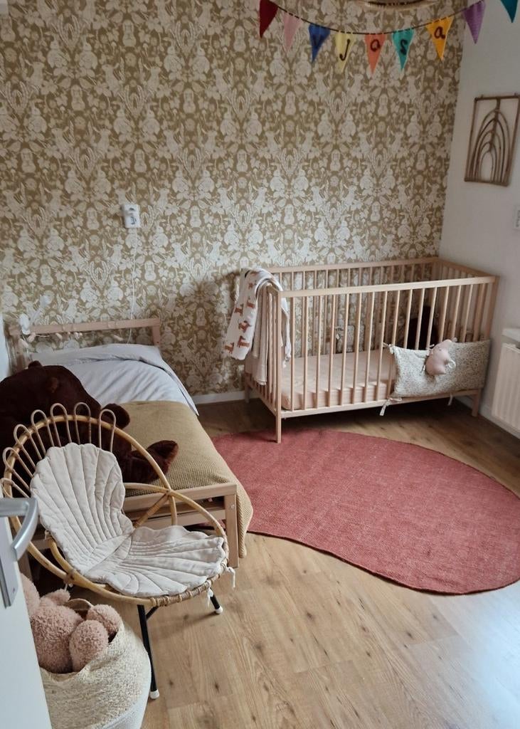 Snignar peuterbed Ikea + Underlig matras, 70 tot 85 cm, 140 tot 160 cm, Zo goed als nieuw, Ophalen