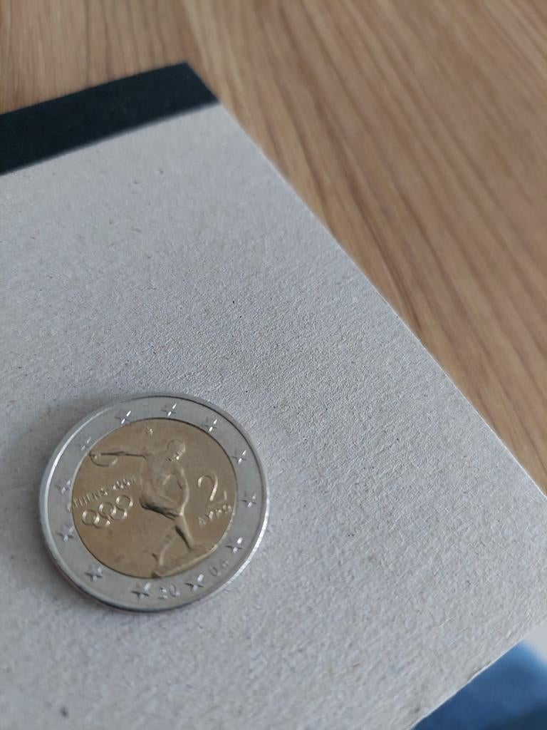 2 Euro Griekenland Athene Olympische Spelen, Ophalen of Verzenden, Griekenland, 2 euro, Losse munt