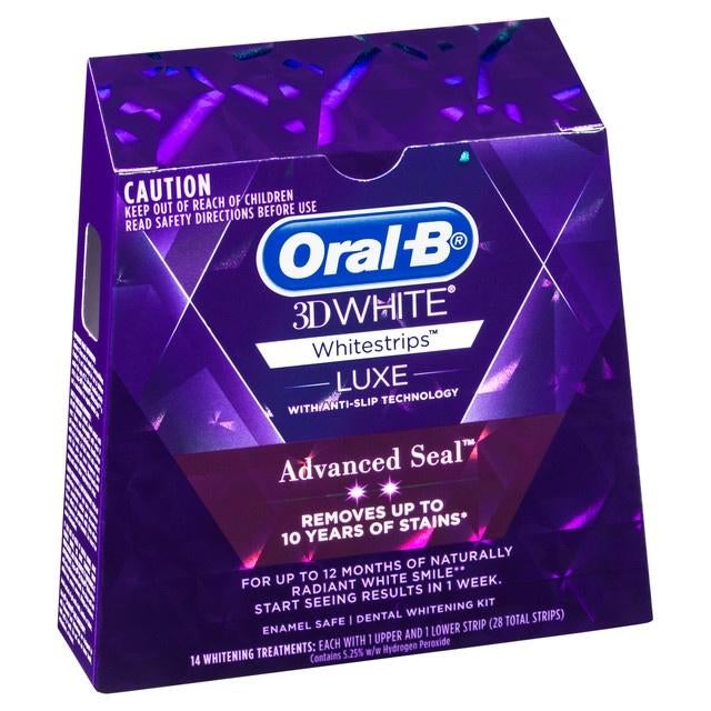 Oral-B 3D Whitening Strips Luxe Advanced Seal – 7 pouches, Ophalen of Verzenden, Nieuw, Tandenborstel