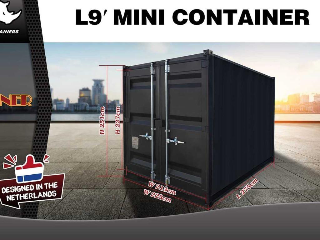 12ft, 9ft, 8ft, 7ft, 6ft, 5ft, 4ft - Zwart Zeecontainer, Zakelijke goederen, Machines en Bouw | Keten en Containers, Ophalen