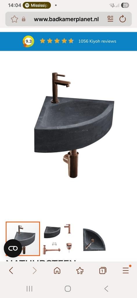 Damixa Kraan met Wasbak en Sifon - Compleet!, Huis en Inrichting, Badkamer | Badkamermeubels, Minder dan 50 cm, Gebruikt, Ophalen of Verzenden