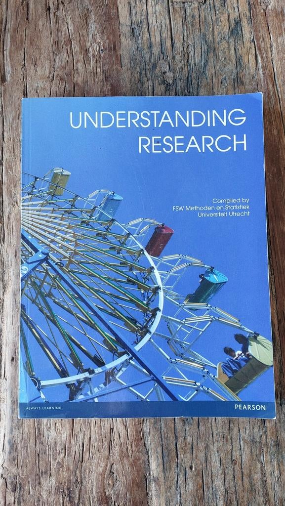 Understanding research, Ophalen of Verzenden, Beta, Zo goed als nieuw, WO
