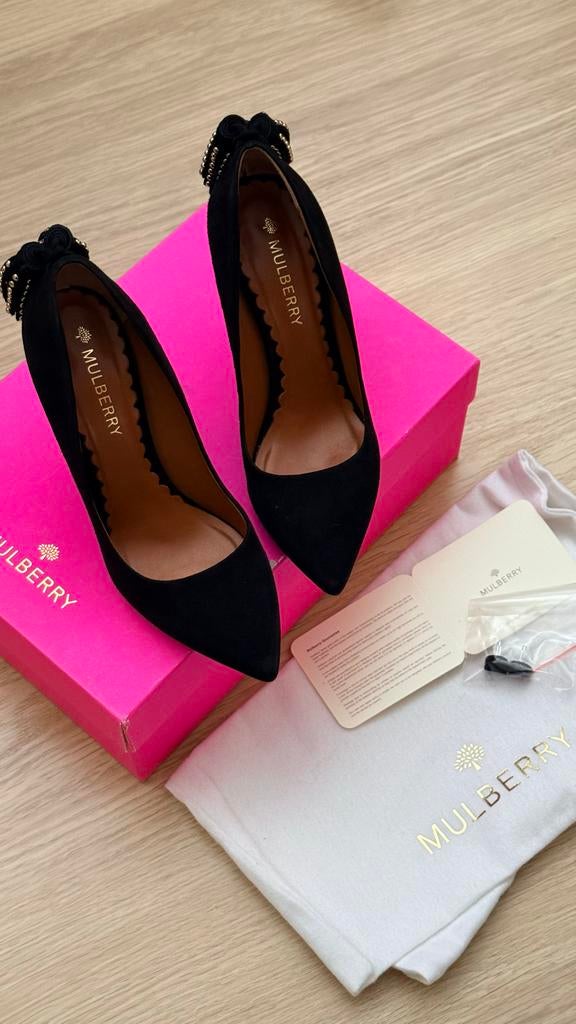 Authentieke Mulberry Pumps - Zwart, Ophalen of Verzenden, Gedragen, Zwart, Pumps