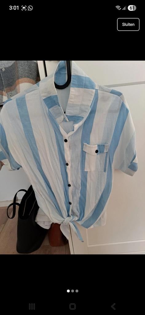 Summer blouse, Kleding | Dames, Blouses en Tunieken, Blauw, Nieuw, Ophalen of Verzenden, Maat 36 (S)