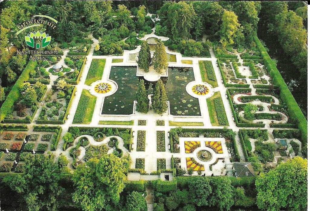 Ansichtkaart	Arcen	Kasteeltuinen 	10 jaar, Verzenden, 1980 tot heden, Gelopen, Limburg
