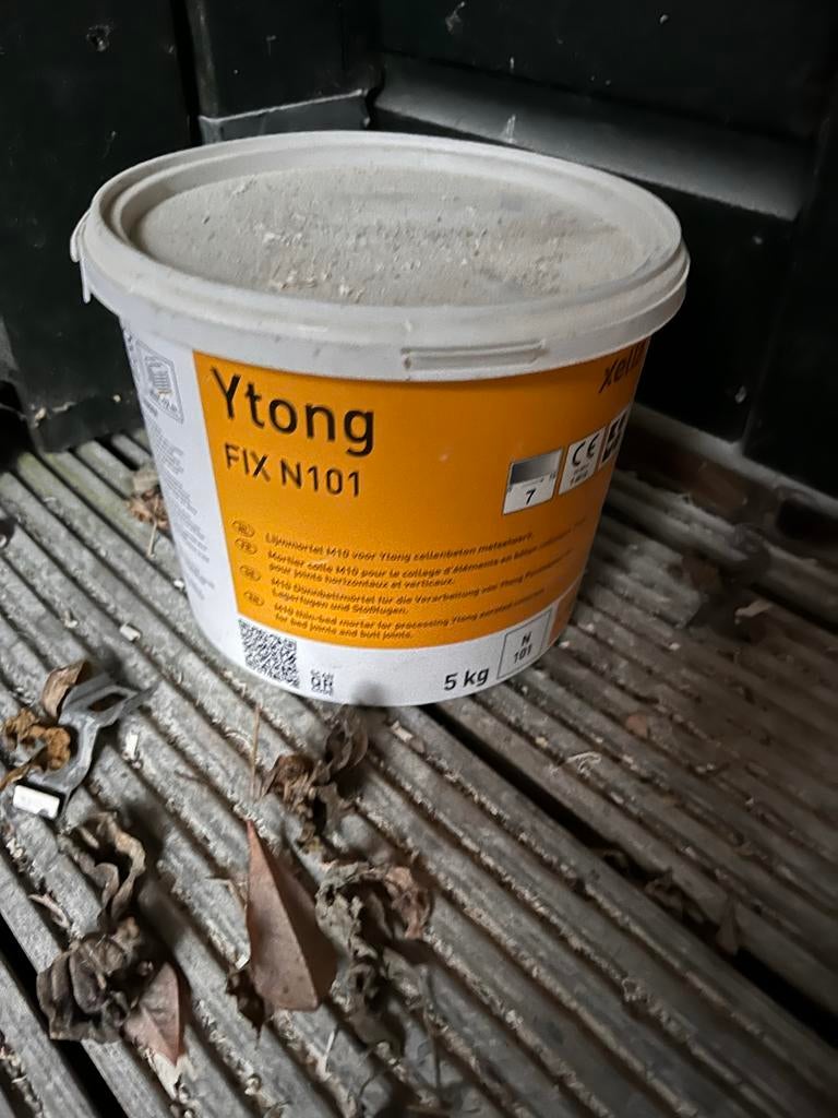 Ytong Fix N101 - Metselmortel 5kg, Doe-het-zelf en Verbouw, Ophalen of Verzenden, Gebruikt