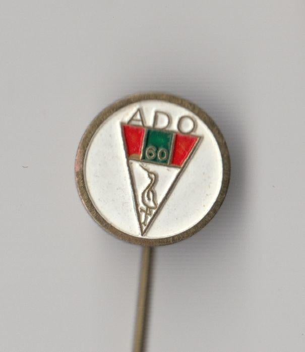 Voetbal Ado Den Haag 60 jaar Logo speldje, Gebruikt, Niet vindbaar, Niet vindbaar, Speldje of Pin