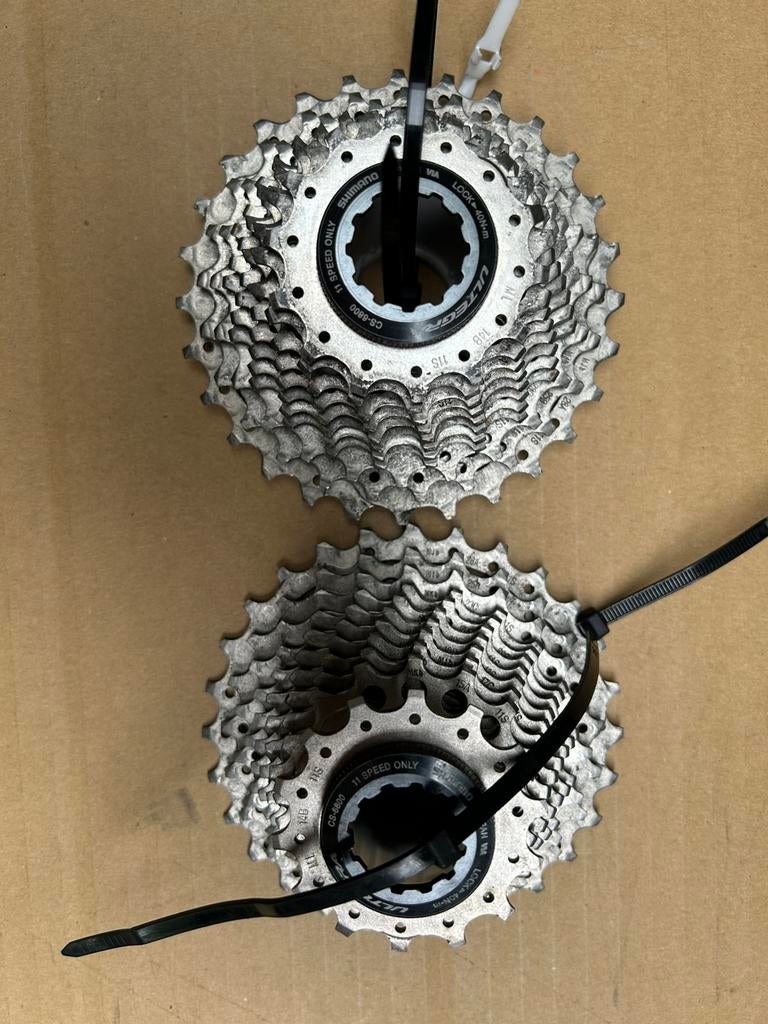 Shimano ultegra Dura-Ace 9100 en XTR cassette, Ophalen of Verzenden, Zo goed als nieuw, Derailleur of Ketting, Aluminium
