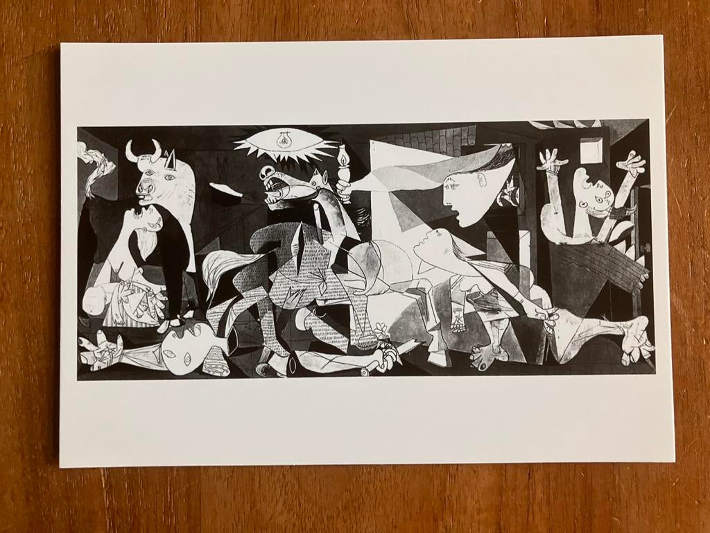 Picasso Guernica, Verzamelen, Ansichtkaarten | Themakaarten, Ophalen of Verzenden, 1980 tot heden, Ongelopen, Politiek en Historie