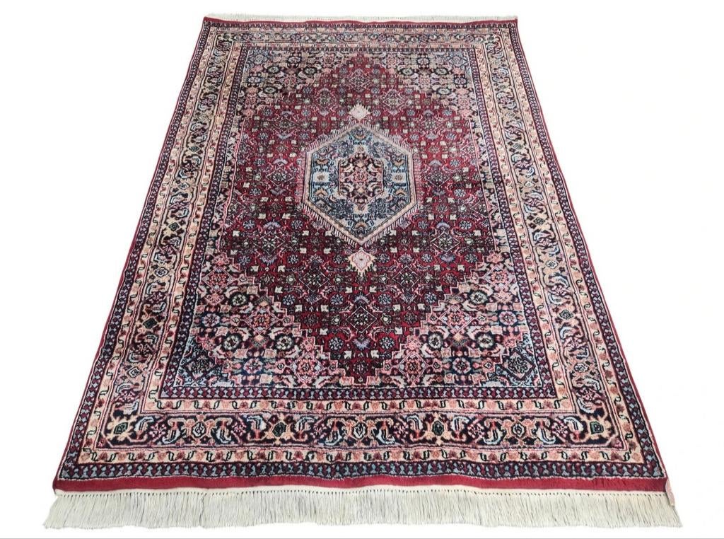 Handgeknoopt Perzisch wol Bidjar tapijt medallion 140x196cm, Huis en Inrichting, Stoffering | Tapijten en Kleden, Zo goed als nieuw