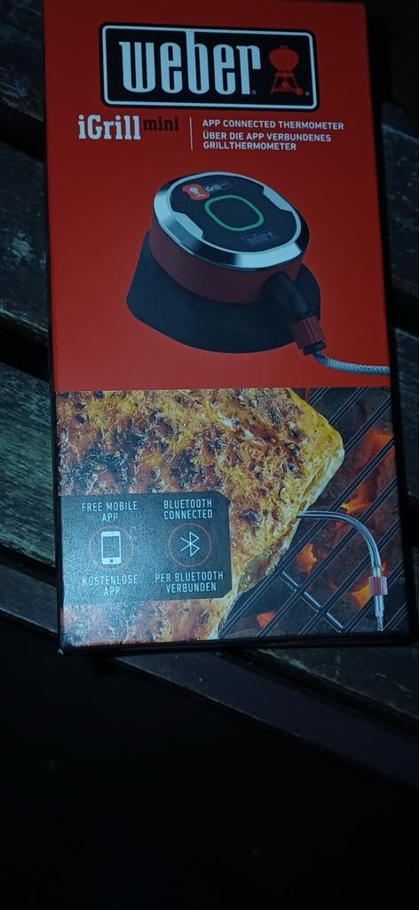 X2 Weber iGrill Mini - Nieuw in doos!, Weber, Nieuw, Ophalen of Verzenden, Weber