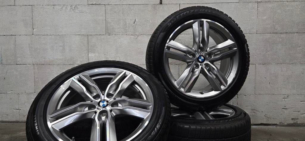 18" BMW 570M X1 X2 F48 F39 orig velgen winterbanden TPMS, Auto-onderdelen, Banden en Velgen, Banden en Velgen, Winterbanden, 18 inch