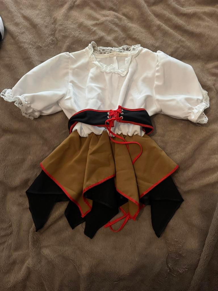 Piraat,bijen en zeemeermin kinder carnavals pakjes, Ophalen of Verzenden, Zo goed als nieuw, Maat 34 (XS) of kleiner, Carnaval