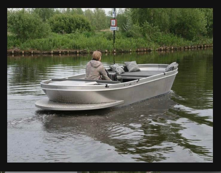 Mooie Rivaal 606 aluminium sloep grachten boot bootje, Watersport en Boten, Ophalen, Aluminium, Zo goed als nieuw, Buitenboordmotor
