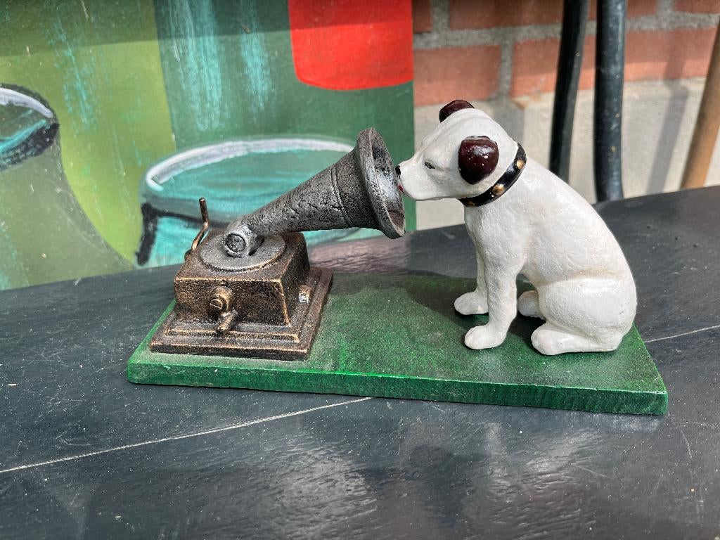 Gietijzeren beeld ,,Nipper” His Master’s Voice, Verzamelen, Ophalen of Verzenden, Zo goed als nieuw, Overige typen