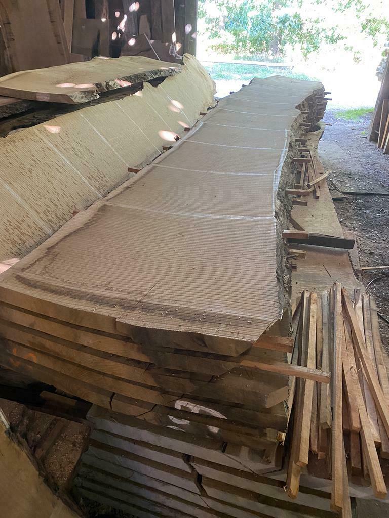 Eiken schaaldelen voor Eettafel wandplank vensterbanken enz., Ophalen of Verzenden, Nieuw, Eiken