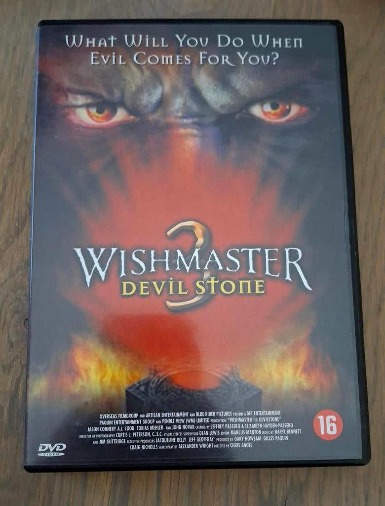 Wishmaster 3: Devil Stone DVD - Horrorfilm, Vanaf 16 jaar, Ophalen of Verzenden, Zo goed als nieuw, Monsters