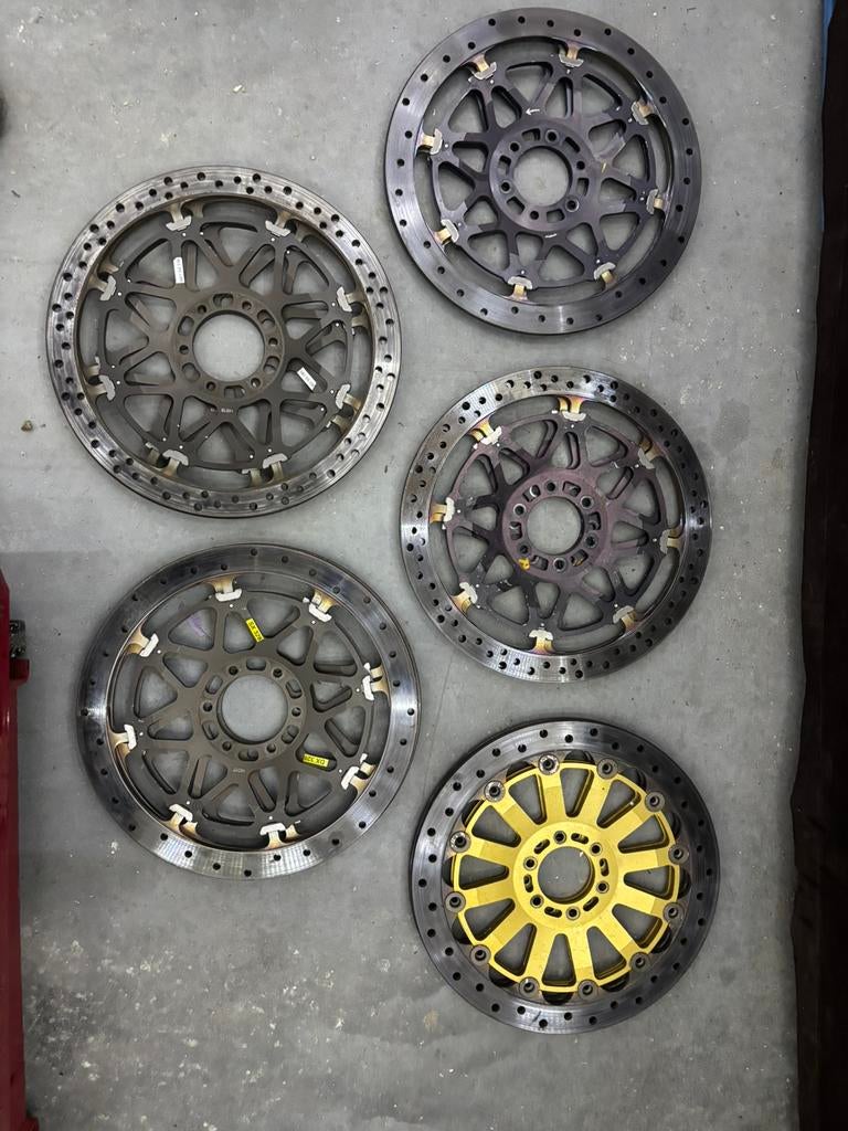 Brembo wsbk/bsb/superbike schijven 320/328/336 mm!, Ophalen of Verzenden