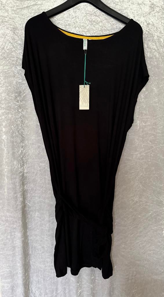 Nieuwe zomerjurk Wehkamps Beachwave maat 50, Zwart, Maat 46/48 (XL) of groter, Nieuw, Ophalen of Verzenden