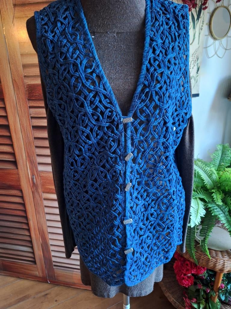 Spijker bodywarmer vest maat m l, Ophalen of Verzenden, Zo goed als nieuw, Maat 42/44 (L), Blauw