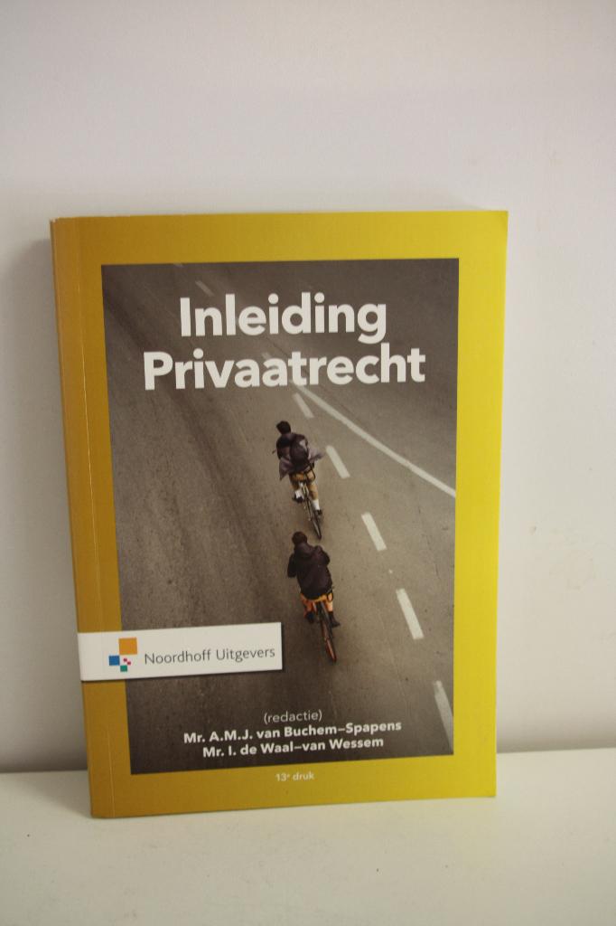 Inleiding Privaatrecht. 13e druk. Noordhoff Uitgevers, Mr. A. M.J.van Buchem- Spapens, Zo goed als nieuw, Beta, HBO