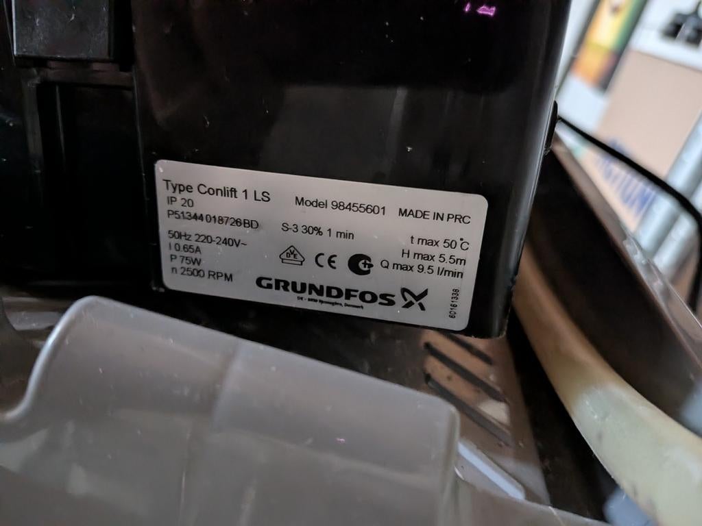 Grundfos conflict 1 ls, Ophalen, Minder dan 30 cm, Overige typen, Minder dan 60 cm
