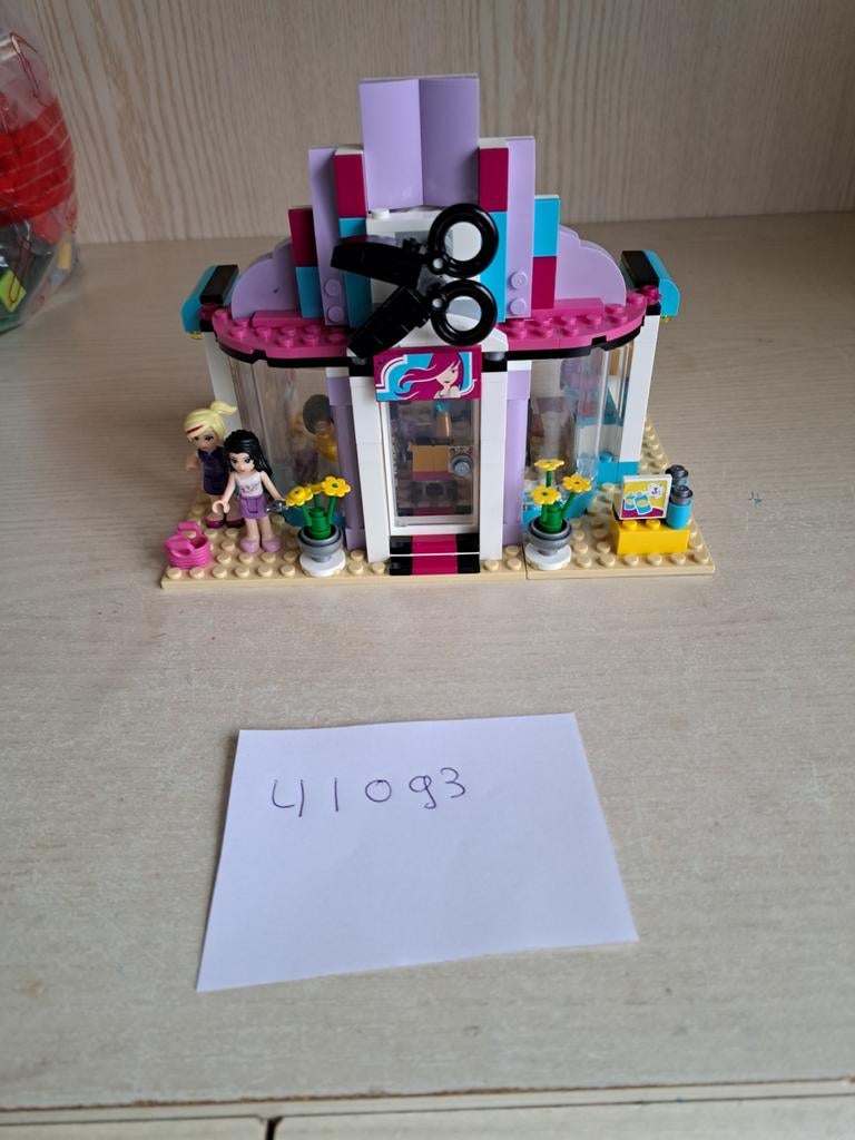 Lego Friends Heartlake kapsalon 41093, Ophalen of Verzenden, Gebruikt, Complete set, Lego