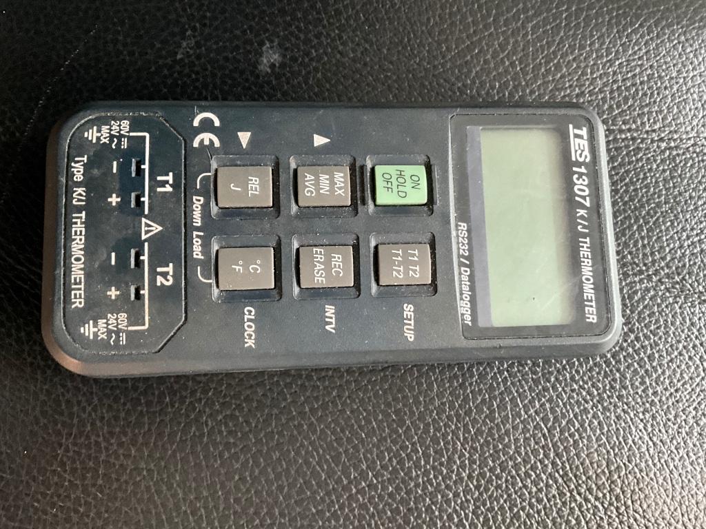 TES-1307 Datalogging K / J-Thermometer, Ophalen of Verzenden, Gebruikt, Temperatuur