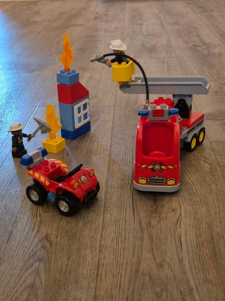 Duplo brandweer wagen, Ophalen of Verzenden, Zo goed als nieuw, Duplo