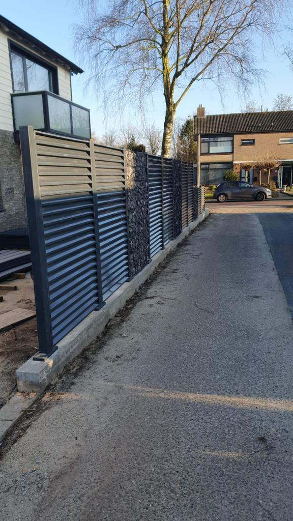 Tuinschuttingen, poorten van verzinkt staal, Tuin en Terras, Schuttingen, 1 tot 2 meter, Minder dan 3 meter, Ophalen of Verzenden