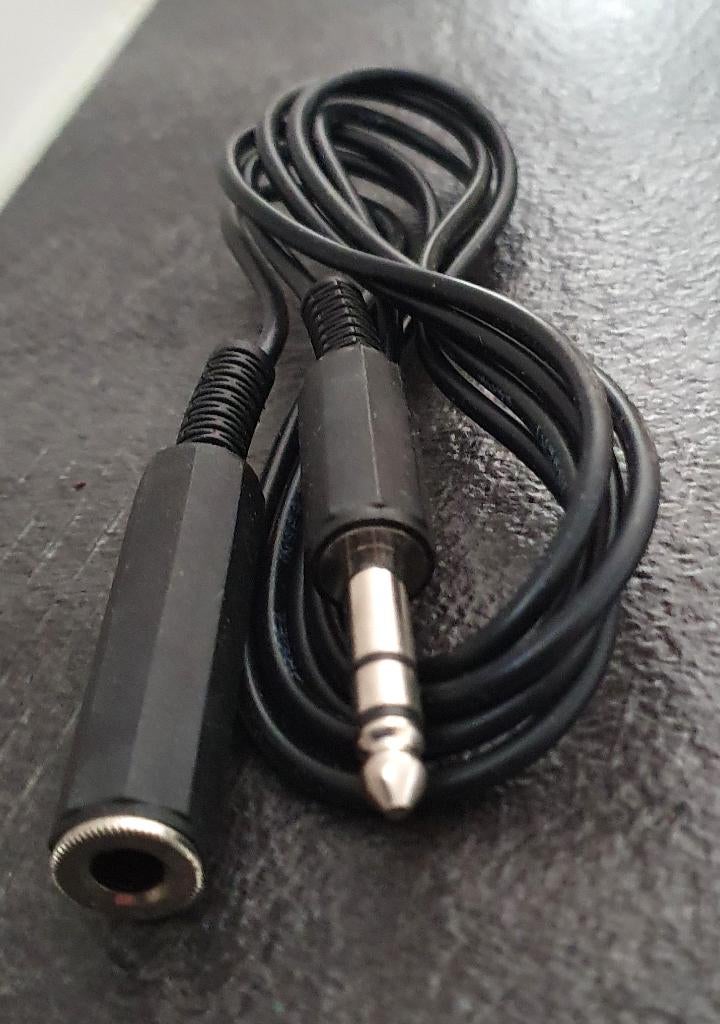 KABEL 1x Jack Stereo M - 1x Jack F 6,3 mm, Ophalen of Verzenden, Nieuw, Apparatuur