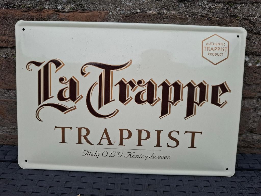 Reclamebord La Trappe bier, Ophalen of Verzenden, Nieuw, Reclamebord, Plaat of Schild, La Trappe