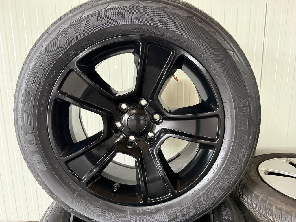Originele Velgen Dodge Ram Zwart 2020 20 Inch, Ophalen, Gebruikt, Velg(en), 275 mm