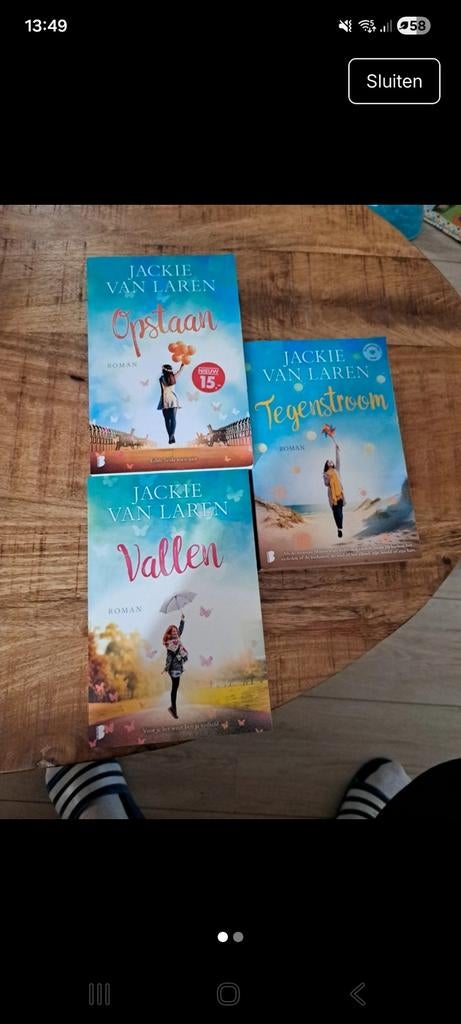 Jackie van Laren Serie - 3 Boeken, Ophalen of Verzenden, Gelezen, Jackie van Laren, Nederland