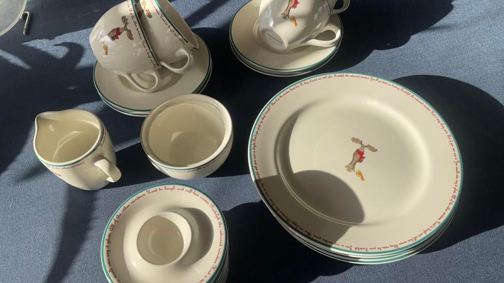 Servies patra Rudolph the rednosed reindeer, Overige typen, Ophalen of Verzenden, Zo goed als nieuw, Overige stijlen