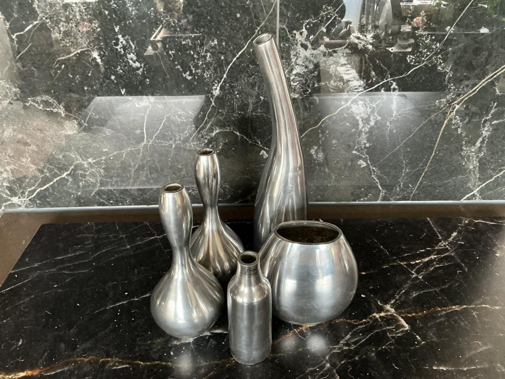 Diversen Vazen aluminium BOB, Ophalen, Overige materialen, Overige kleuren, Zo goed als nieuw