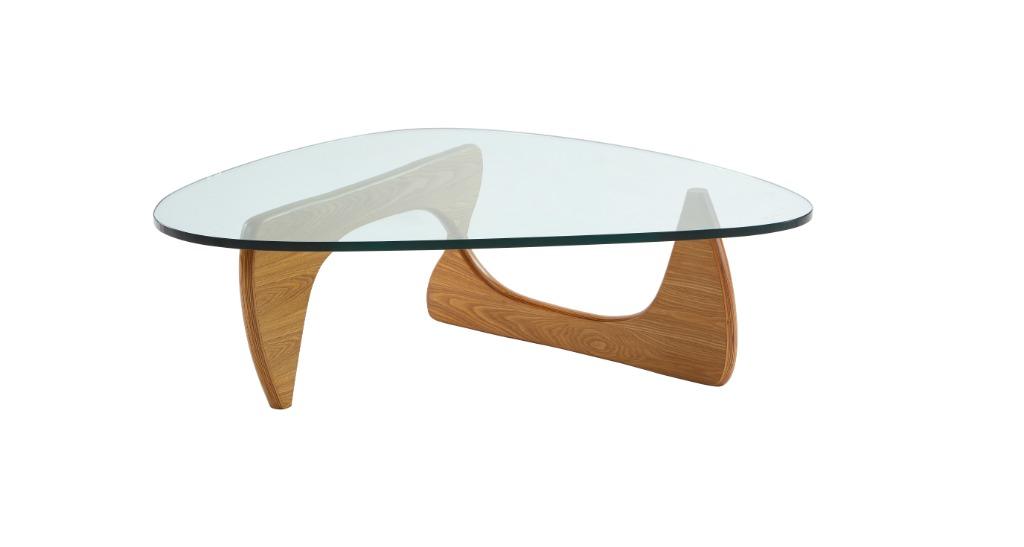 Noguchi Koffietafel/ Salontafel Isamu, 50 tot 100 cm, 50 tot 75 cm, Glas, Nieuw