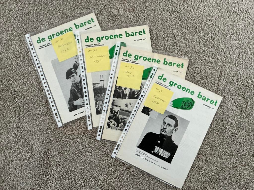 Gezocht: Periodiek van de KCT “De Groene Baret” jaargang ‘73, Ophalen of Verzenden, Landmacht, Nederland, Boek of Tijdschrift